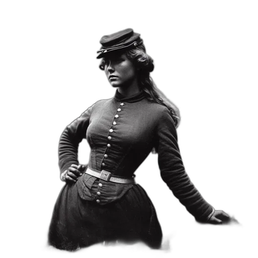 dress, hat, staff, jacket transparent PNG cut-out