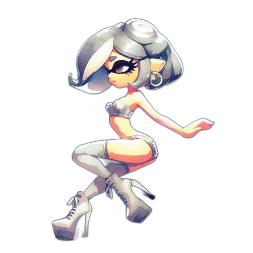 dress, robot, weapon, staff transparent PNG cut-out