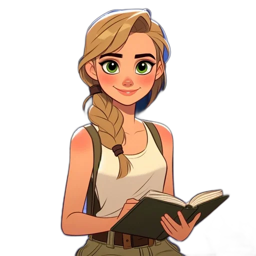 staff, fantasy art, cartoon, pixel art transparent PNG cut-out