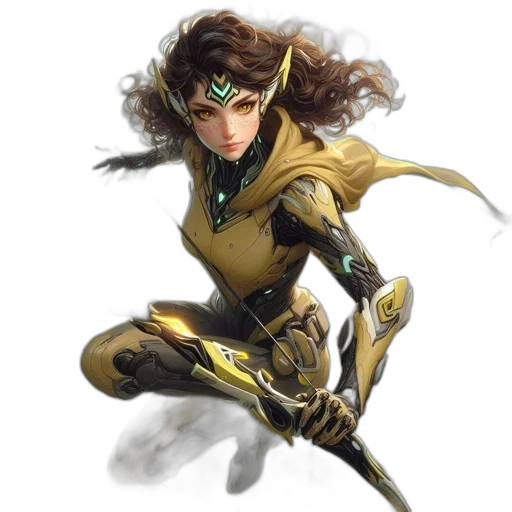 concept art, fantasy art, comic book art, cyberpunk transparent PNG cut-out