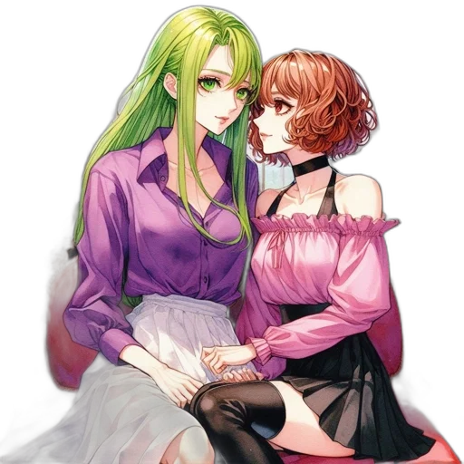 dress, pixel art, anime, concept art transparent PNG cut-out