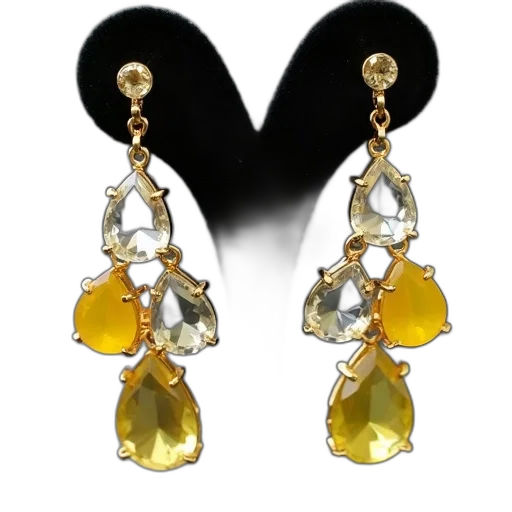 jewelry, pair, earrings, mix transparent PNG cut-out