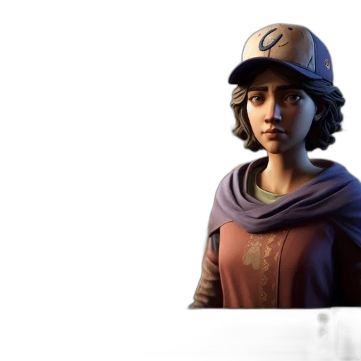 hat, staff, face, weapon transparent PNG cut-out