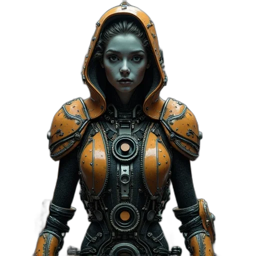 robot, face, dress, jacket transparent PNG cut-out
