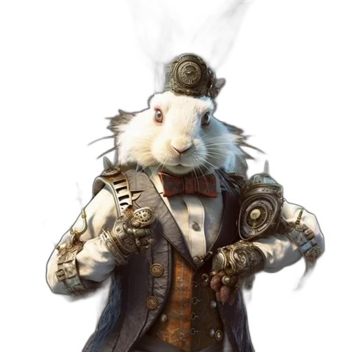 staff, hat, animal, jacket transparent PNG cut-out