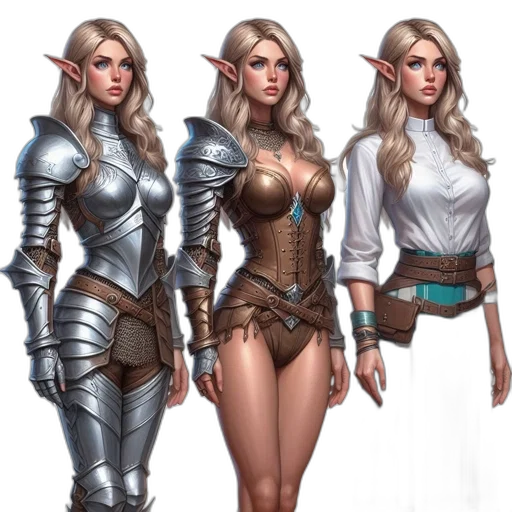 fantasy art, concept art, 3d render, comic book art transparent PNG cut-out