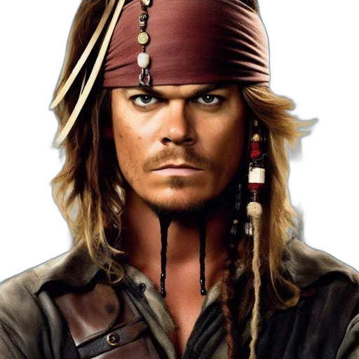 hat, face, staff, photorealistic transparent PNG cut-out