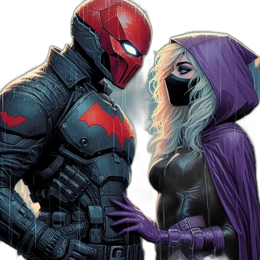 mask, comic book art, concept art, red transparent PNG cut-out