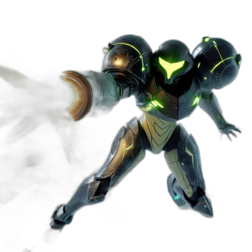 robot, weapon, concept art, 3d render transparent PNG cut-out