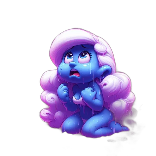 creature, hat, hair, face transparent PNG cut-out