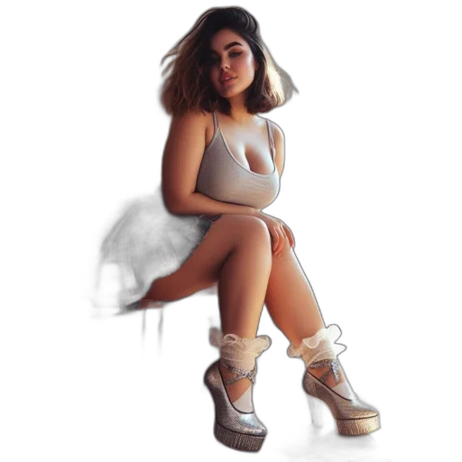 shoes, dress, creature, fantasy art transparent PNG cut-out