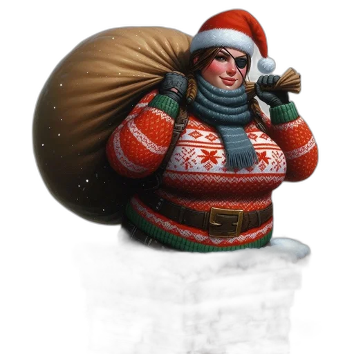 hat, jacket, staff, face transparent PNG cut-out