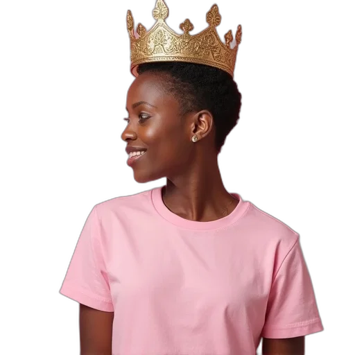 crown, dress, bay, pink transparent PNG cut-out