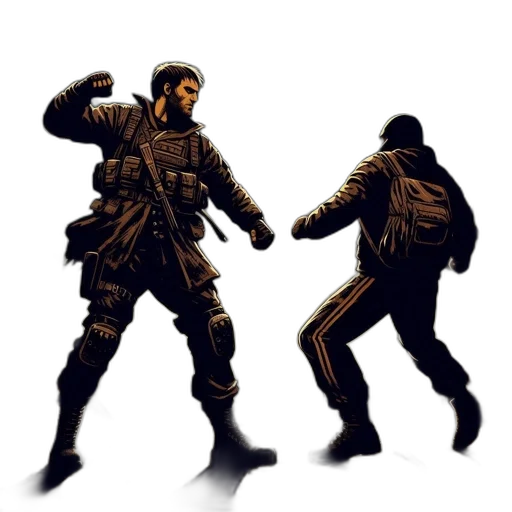 jacket, weapon, concept art, pixel art transparent PNG cut-out