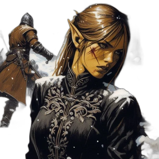 fantasy art, concept art, comic book art, pixel art transparent PNG cut-out