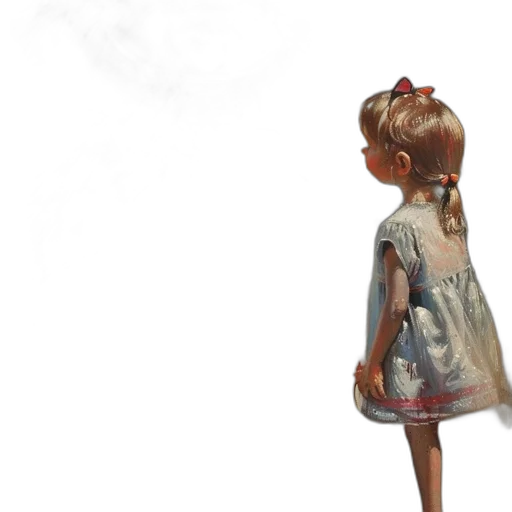 dress, face, robot, 3d render transparent PNG cut-out