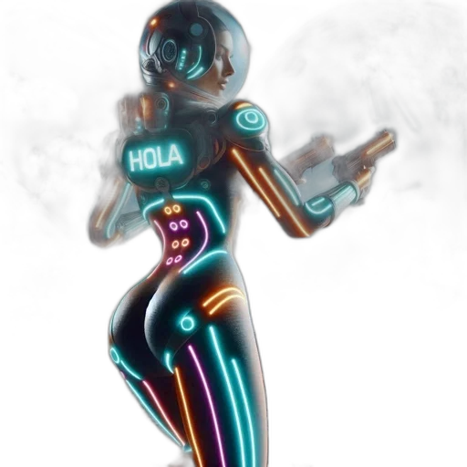 robot, staff, jacket, concept art transparent PNG cut-out