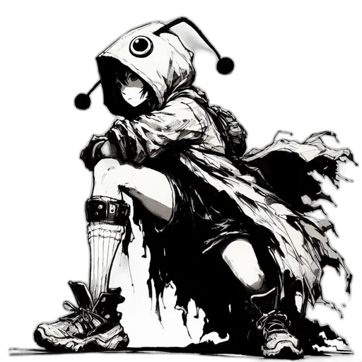 robot, mask, creature, weapon transparent PNG cut-out