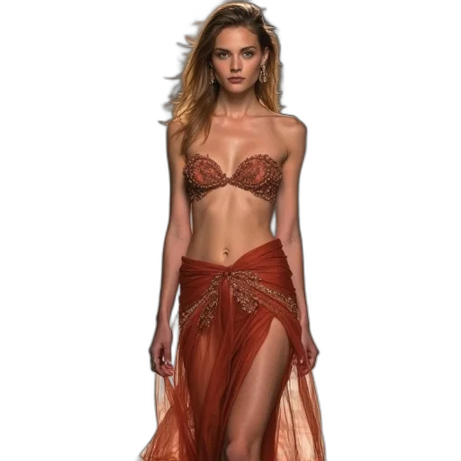 dress, jewelry, concept art, fantasy art transparent PNG cut-out