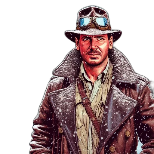 jacket, comic book art, concept art, watercolor transparent PNG cut-out