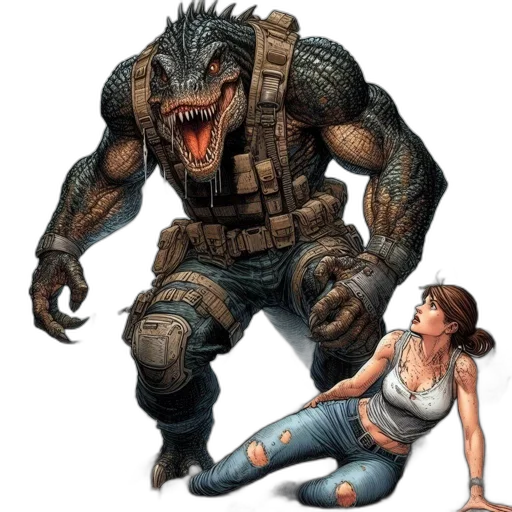 creature, animal, concept art, comic book art transparent PNG cut-out
