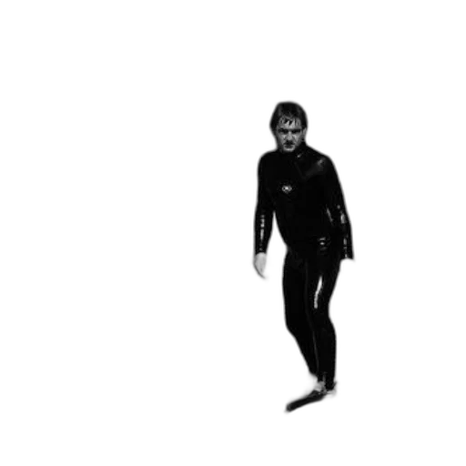 jacket, creature, staff, robot transparent PNG cut-out