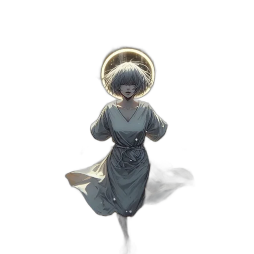 dress, crown, hat, staff transparent PNG cut-out