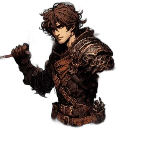 weapon, sword, staff, jacket transparent PNG cut-out