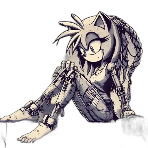 robot, weapon, cyberpunk, concept art transparent PNG cut-out