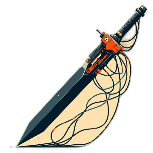 sword, weapon, umbrella, staff transparent PNG cut-out