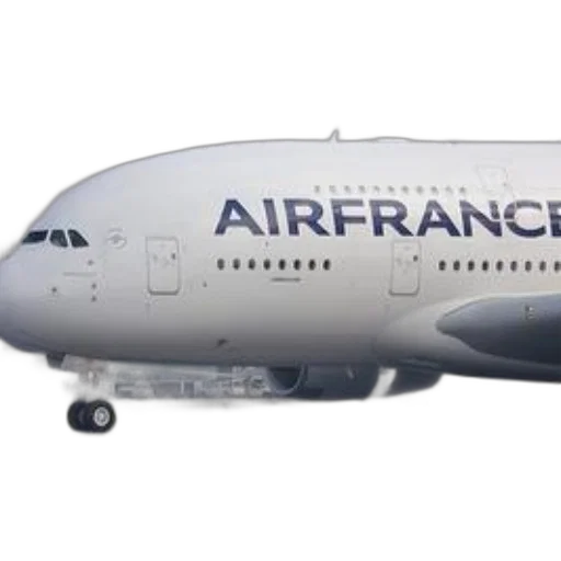 air, france, airplane, seen transparent PNG cut-out
