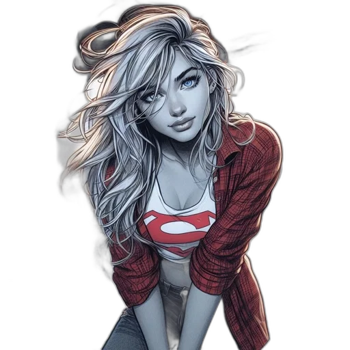comic book art, concept art, cartoon, fantasy art transparent PNG cut-out
