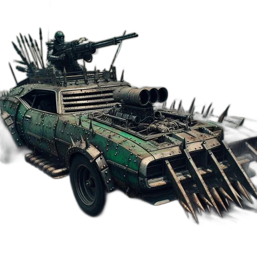 weapon, car, robot, animal transparent PNG cut-out