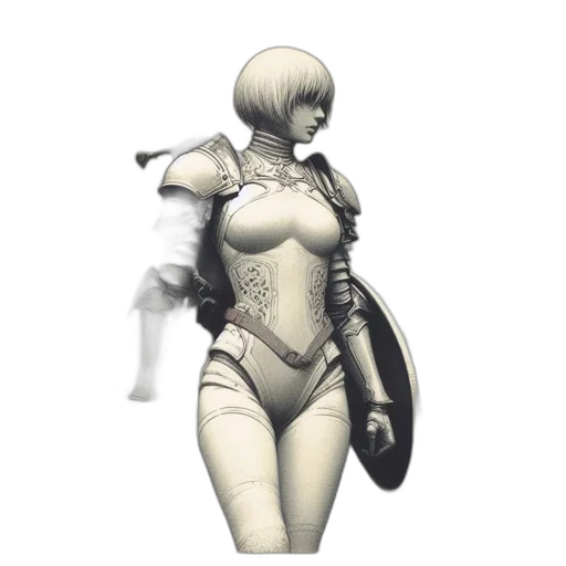 robot, weapon, staff, sword transparent PNG cut-out