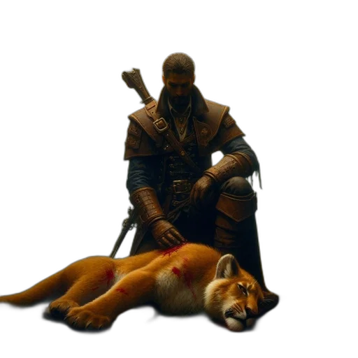 animal, weapon, staff, sword transparent PNG cut-out