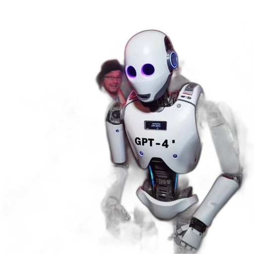 robot, staff, creature, concept art transparent PNG cut-out