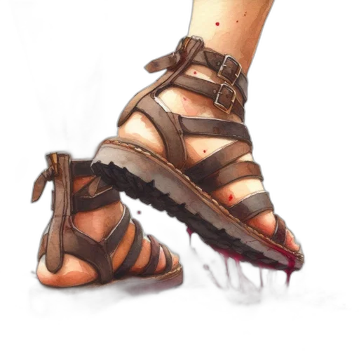 shoes, weapon, jewelry, photorealistic transparent PNG cut-out