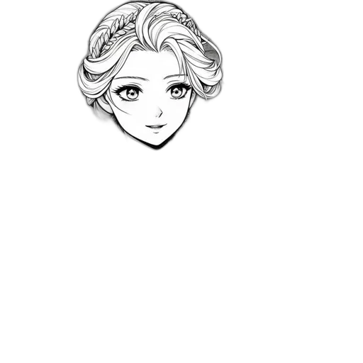 face, staff, crown, jewelry transparent PNG cut-out