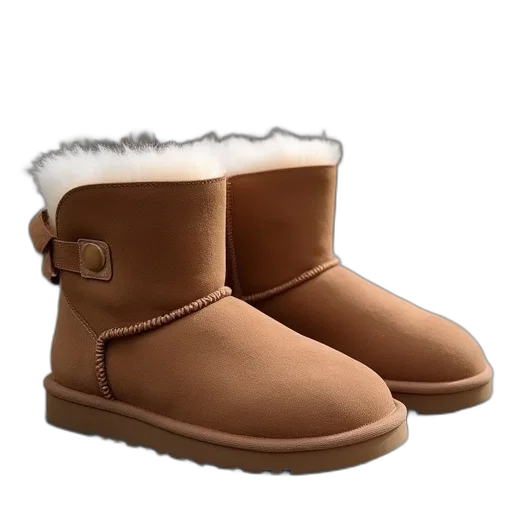 shoes, hat, 3d render, ugg transparent PNG cut-out