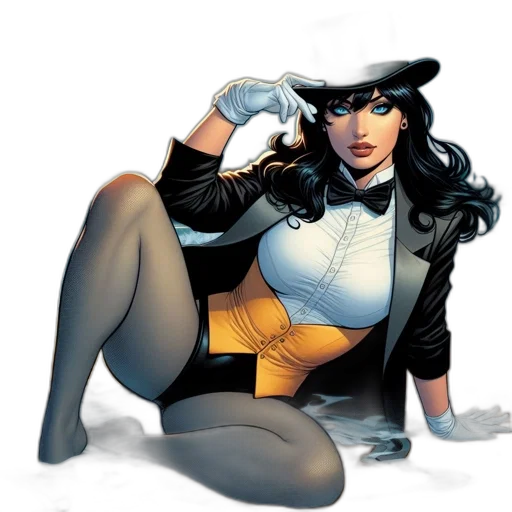 comic book art, concept art, cartoon, woman transparent PNG cut-out