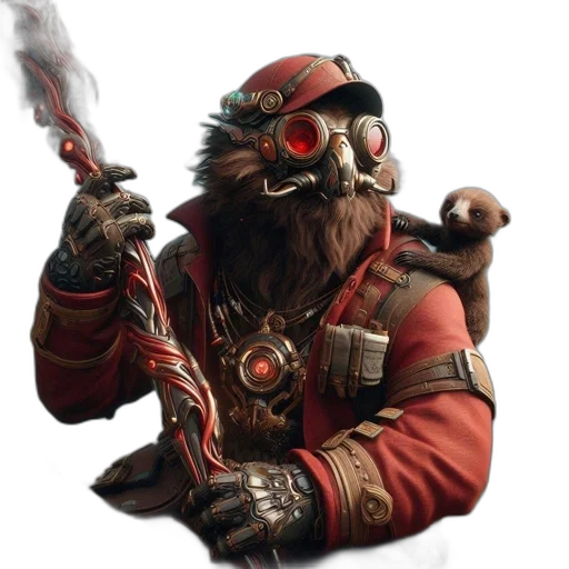 staff, mask, dragon, weapon transparent PNG cut-out