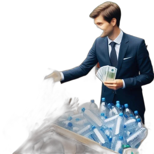 bottle, jacket, concept art, 3d render transparent PNG cut-out