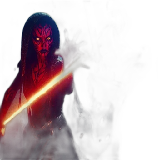 mask, staff, creature, concept art transparent PNG cut-out