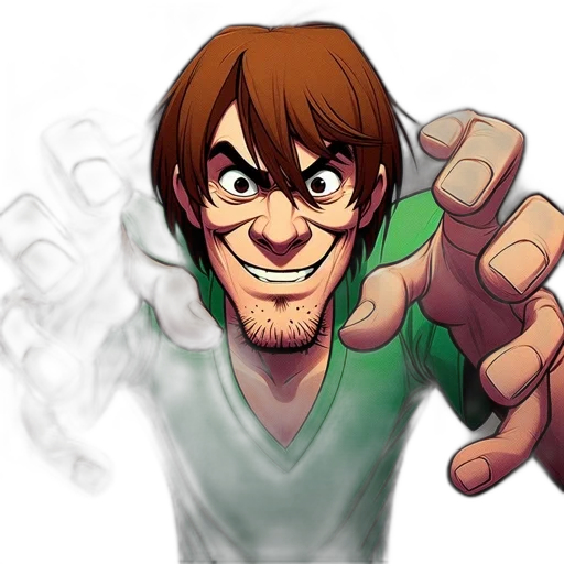 staff, face, cartoon, comic book art transparent PNG cut-out