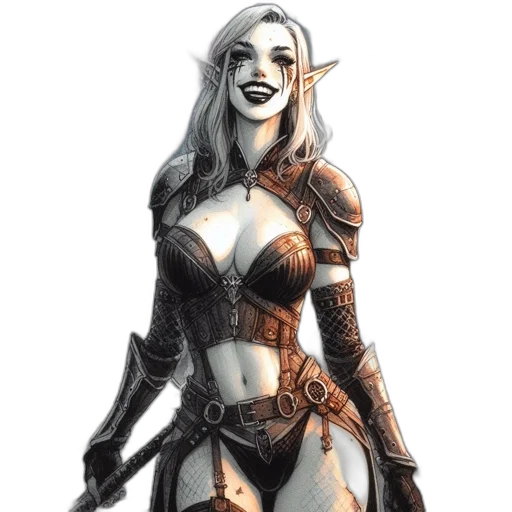 fantasy art, concept art, comic book art, pixel art transparent PNG cut-out