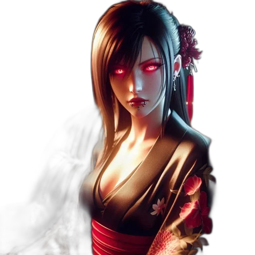fantasy art, concept art, photorealistic, anime transparent PNG cut-out