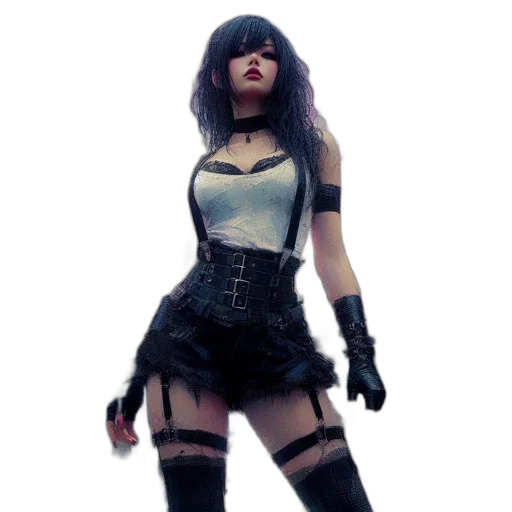 dress, staff, weapon, creature transparent PNG cut-out