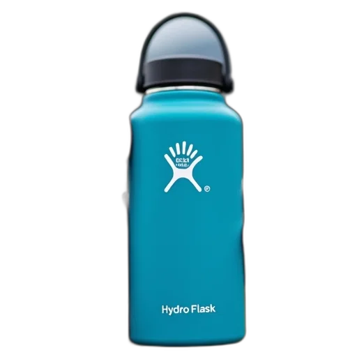 bottle, person, holding, blue transparent PNG cut-out