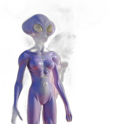 robot, creature, concept art, 3d render transparent PNG cut-out