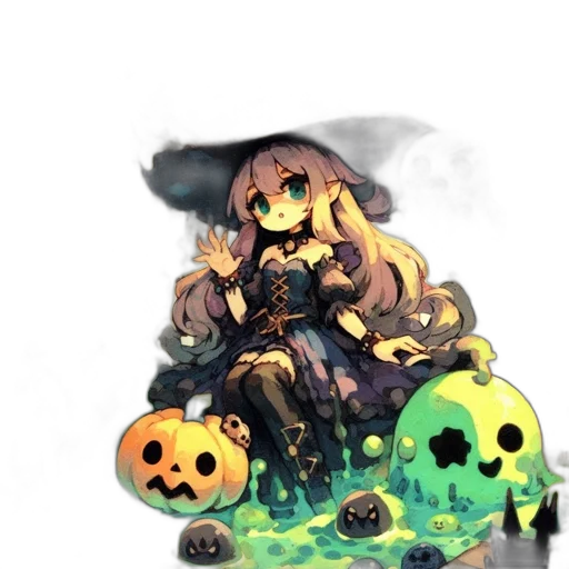 staff, mask, crown, creature transparent PNG cut-out